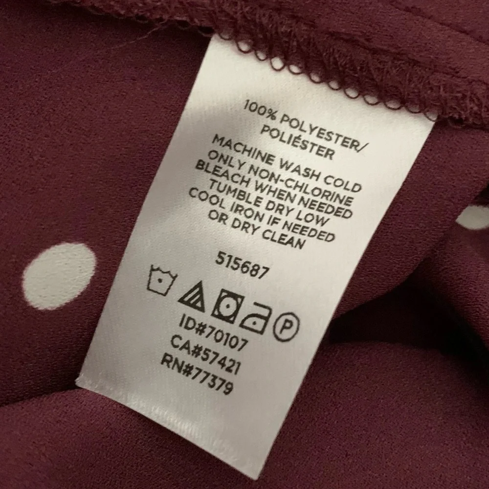 LOFT Polka Dot Lightweight Long Sleeves Blouse - Picture 5 of 5